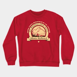 Mt. McKinley Park Hotel - Alaska Railroad Crewneck Sweatshirt